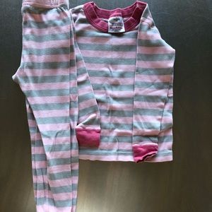 Hanna Andersson girls long john pajamas.